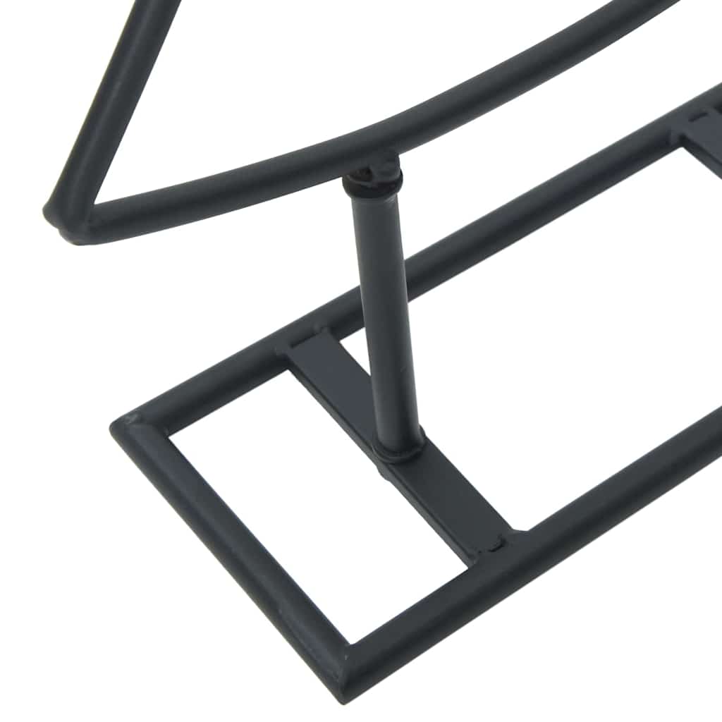 Metal Christmas Tree with Stand Black 60 cm Steel