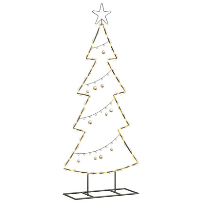 Metal Christmas Tree with Stand Black 125 cm Steel