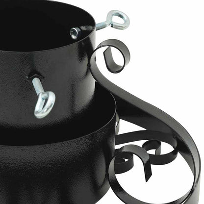 Christmas Tree Stand Black 40 x 40 x 21 cm Steel