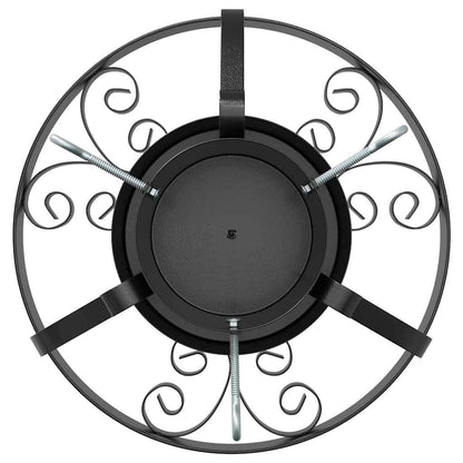 Christmas Tree Stand Black 40 x 40 x 21 cm Steel