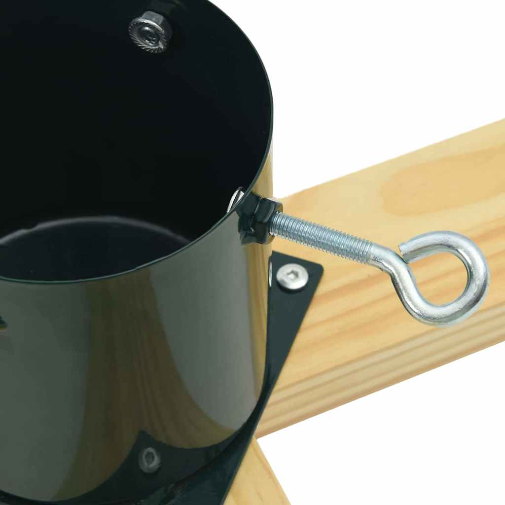 Christmas Tree Stand 1.73 Green 50 x 50 x 16 cm Solid Pine Wood