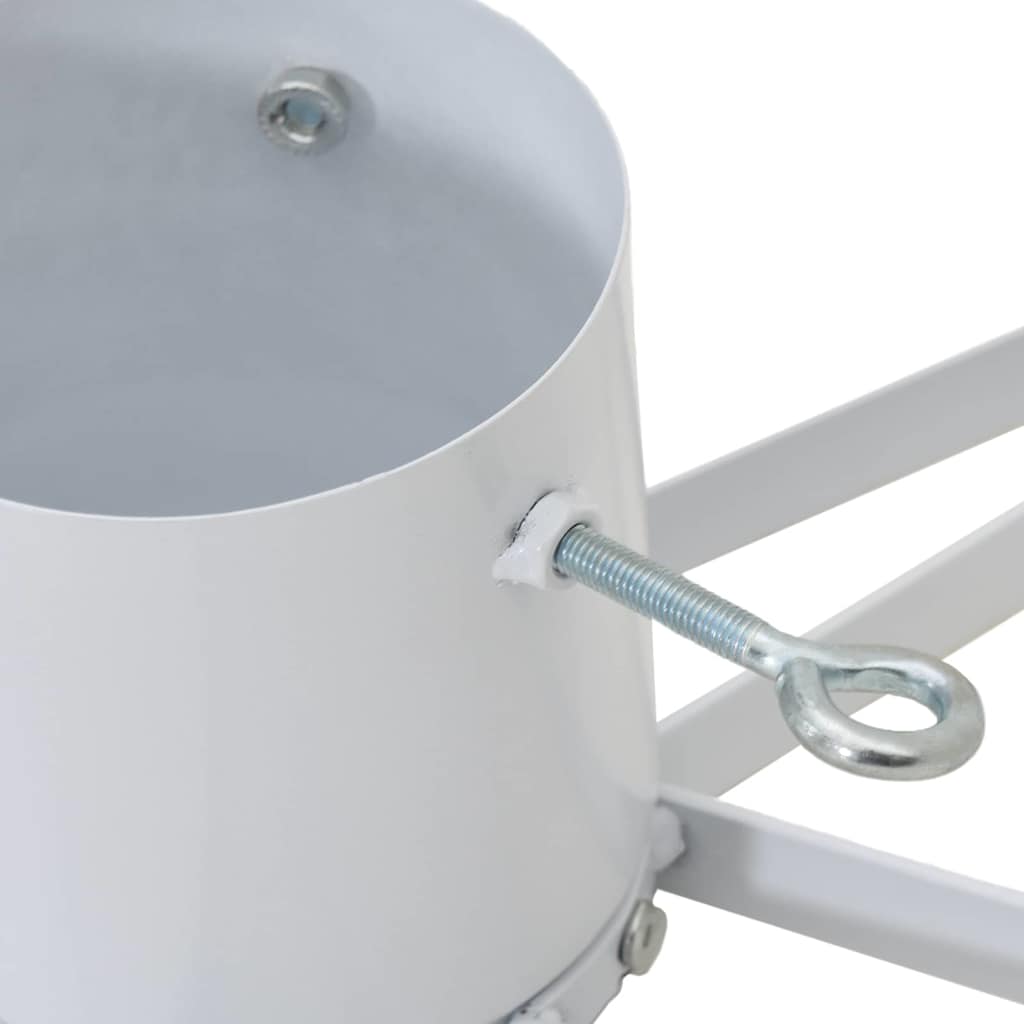 Christmas Tree Stand 1.73 White 50 x 50 x 15.5 cm Steel