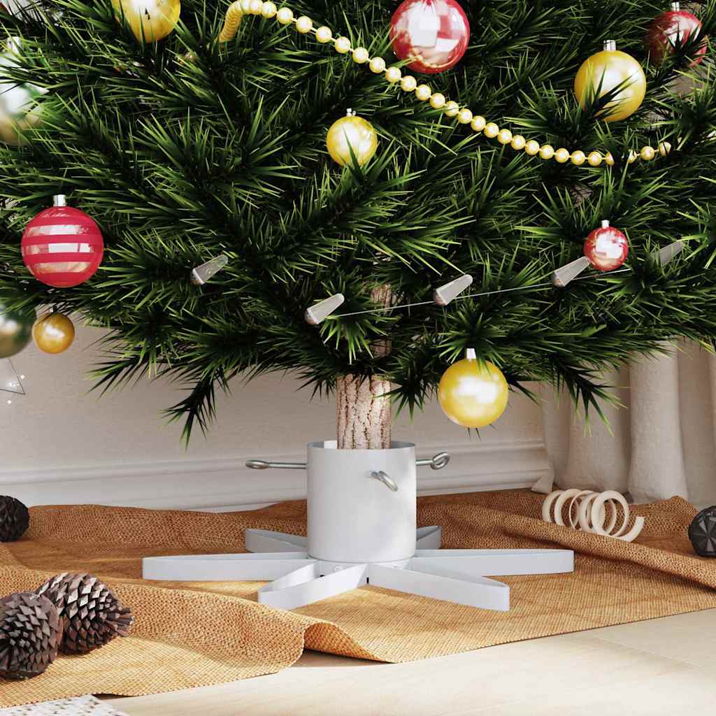 Christmas Tree Stand 1.73 White 50 x 50 x 15.5 cm Steel