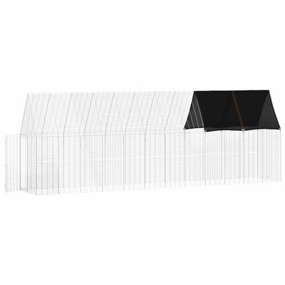 Chicken Cage 2 pcs Silver 600 x 100 x 210 cm Galvanised Steel