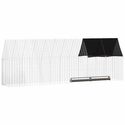 Chicken Cage 2 pcs Silver 600 x 100 x 210 cm Galvanised Steel