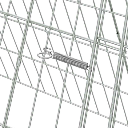 Chicken Cage Silver 215 x 55 x 55 cm Galvanised Steel