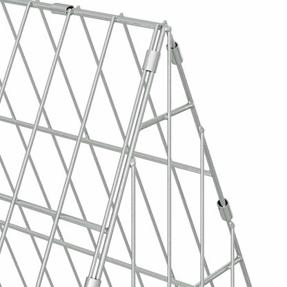 Chicken Cage Silver 215 x 55 x 55 cm Galvanised Steel