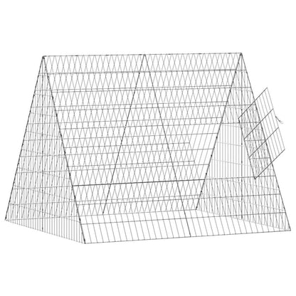 Chicken Cage Silver 110 x 100 x 85 cm Galvanised Steel
