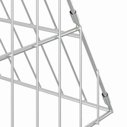 Chicken Cage Silver 215 x 100 x 85 cm Galvanised Steel