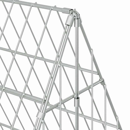 Chicken Cage Silver 215 x 100 x 85 cm Galvanised Steel
