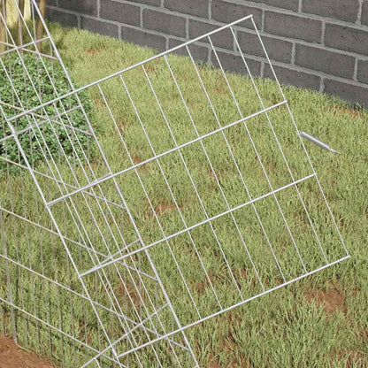 Chicken Cage Silver 215 x 100 x 85 cm Galvanised Steel