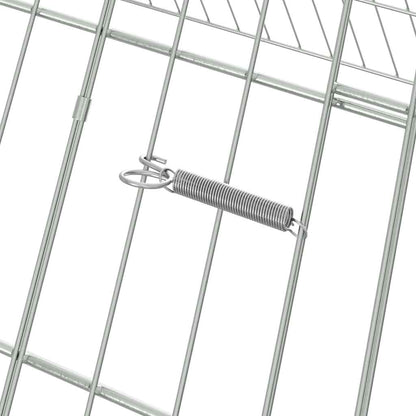 Chicken Cage Silver 430 x 100 x 85 cm Galvanised Steel