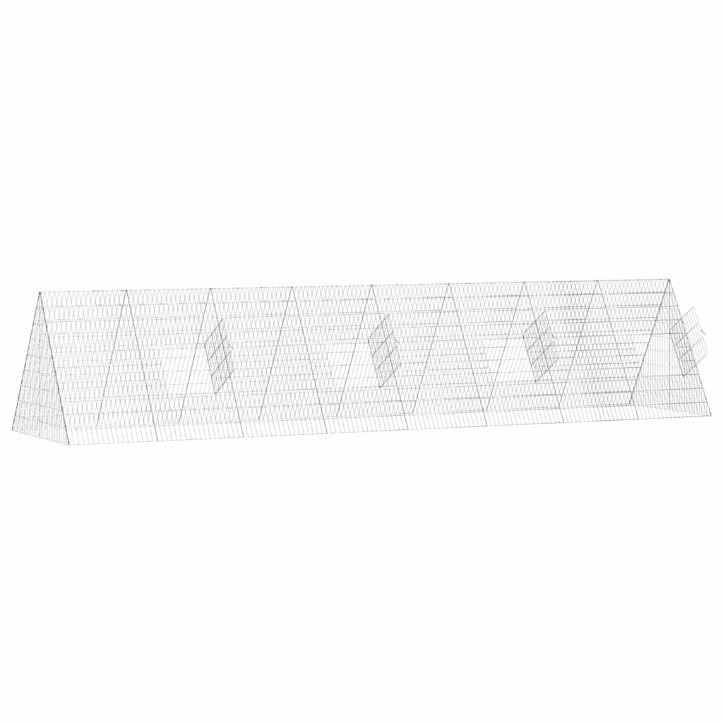 Chicken Cage Silver 430 x 100 x 85 cm Galvanised Steel