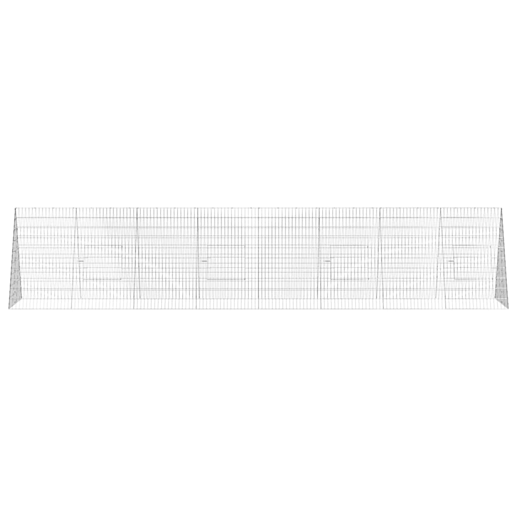 Chicken Cage Silver 430 x 100 x 85 cm Galvanised Steel