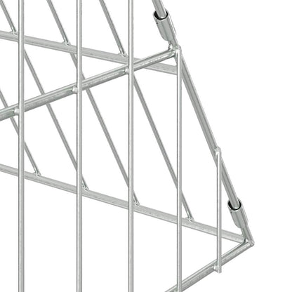 Chicken Cage Silver 650 x 100 x 85 cm Galvanised Steel