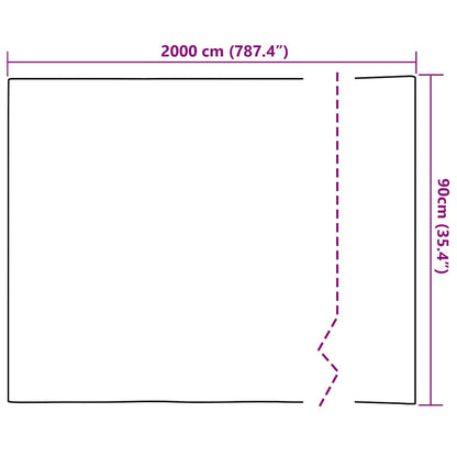 Static Window Film Frosted White 90 x 2000 cm PVC