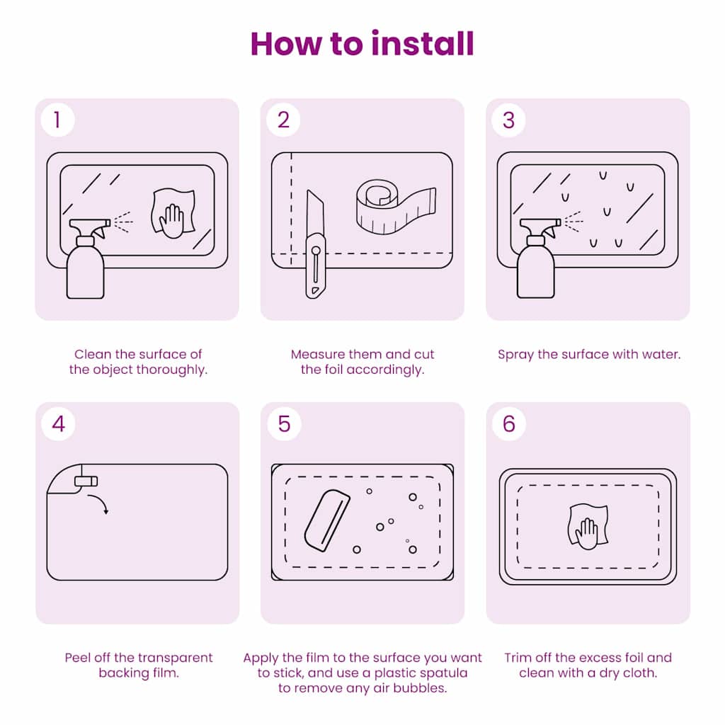 Static Window Film Transparent 60 x 1000 cm PVC
