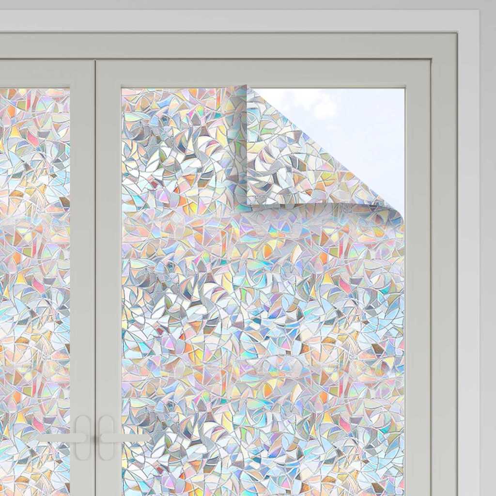 Static Window Film Transparent 60 x 2000 cm PVC