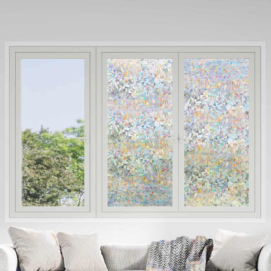 Static Window Film Transparent 90 x 1000 cm PVC