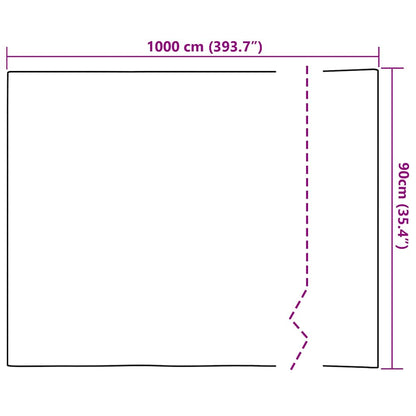 Static Window Film Transparent 90 x 1000 cm PVC