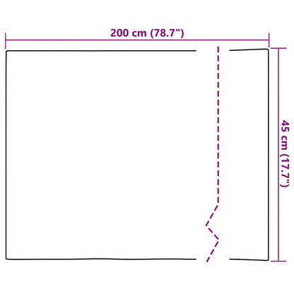 Self-adhesive Mirror Film 45 x 200 cm 2 pcs Silver PET