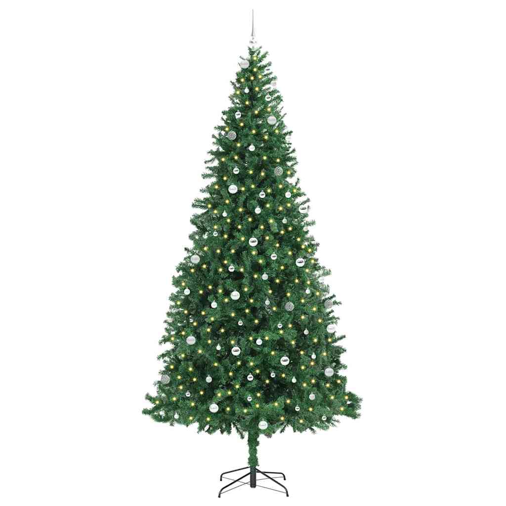 Artificial Christmas Tree with 300 LEDs with Stand Green 300 cm