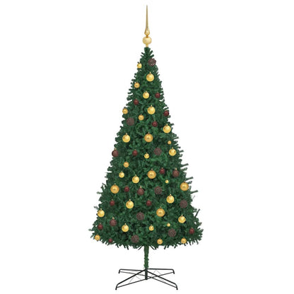 Christmas Tree with Decorative String Lights Green 400 cm PVC