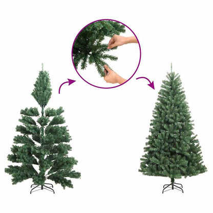 Artificial Pre-lit Christmas Tree Green 500 cm PVC
