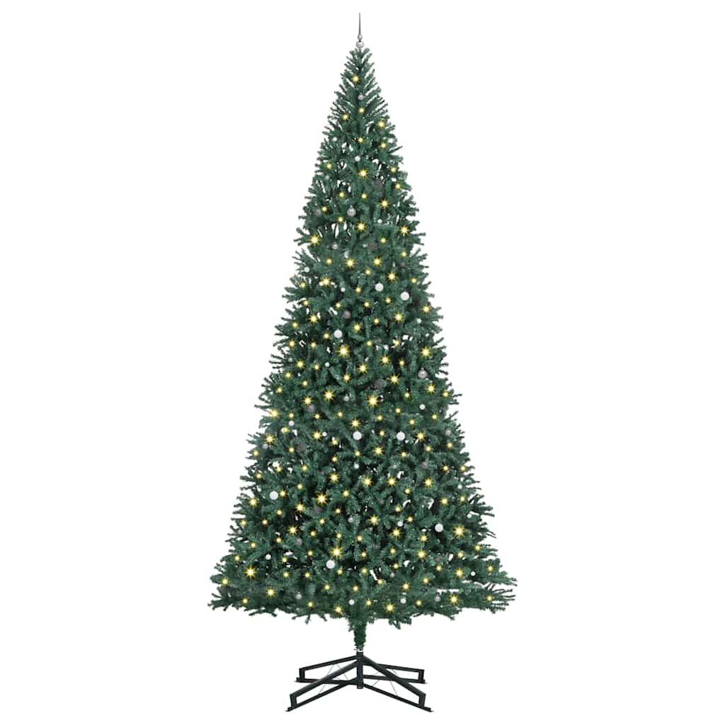 Artificial Pre-lit Christmas Tree with Ball Set Green 500 cm