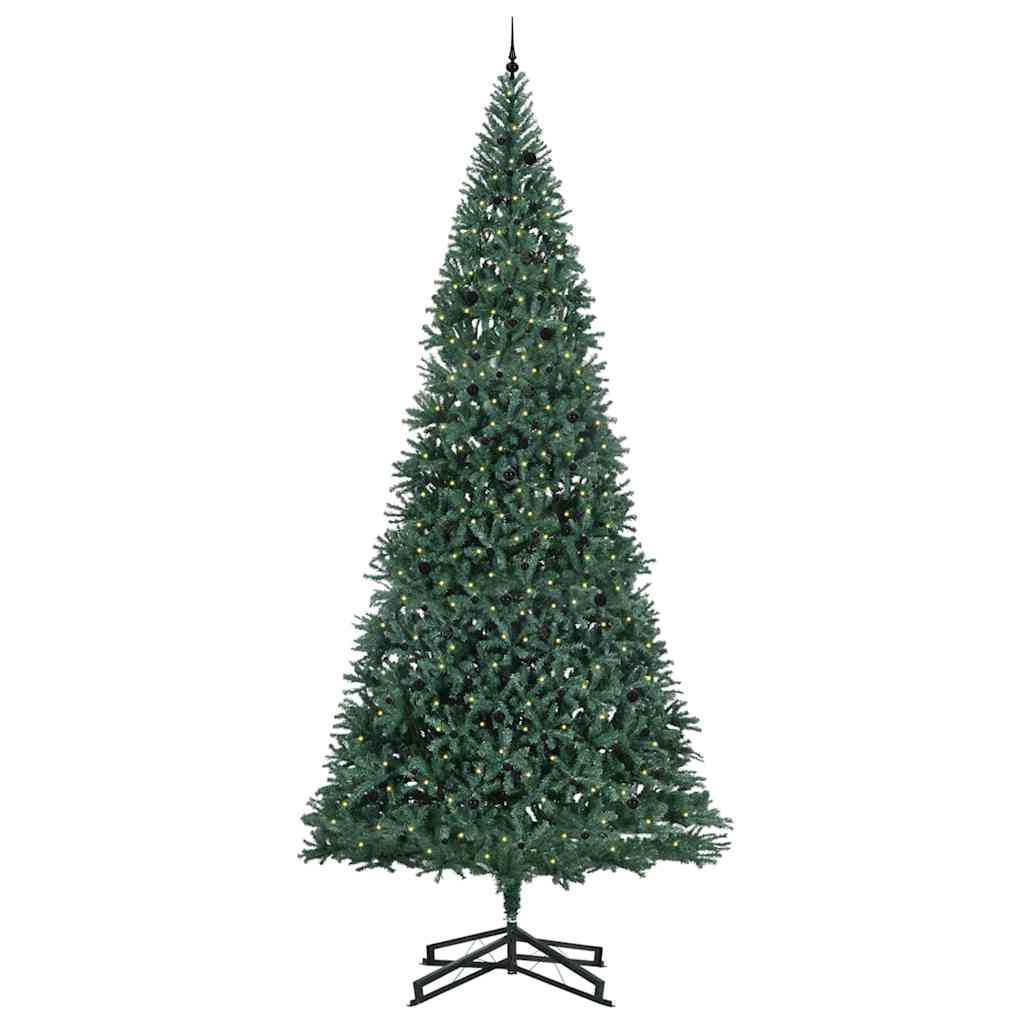 Artificial Pre-lit Christmas Tree with Ball Set Green 500 cm