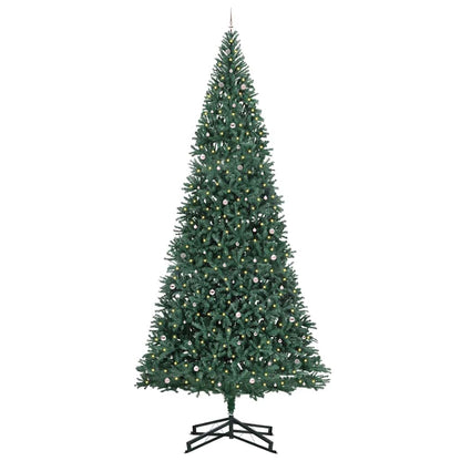 Artificial Pre-lit Christmas Tree with Ball Set Green 500 cm