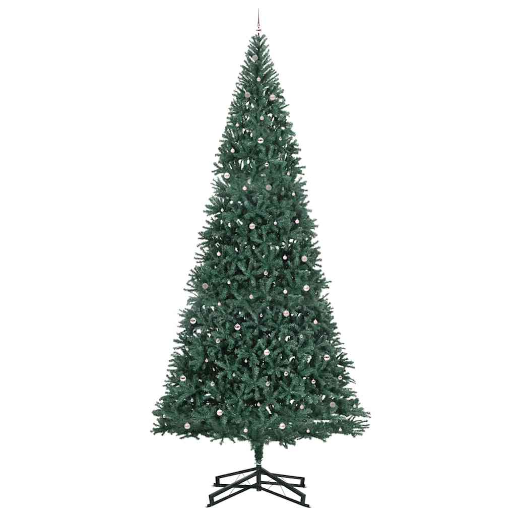 Artificial Pre-lit Christmas Tree with Ball Set Green 500 cm
