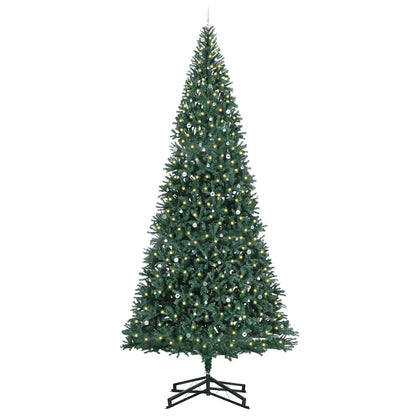 Artificial Pre-lit Christmas Tree with Ball Set Green 500 cm