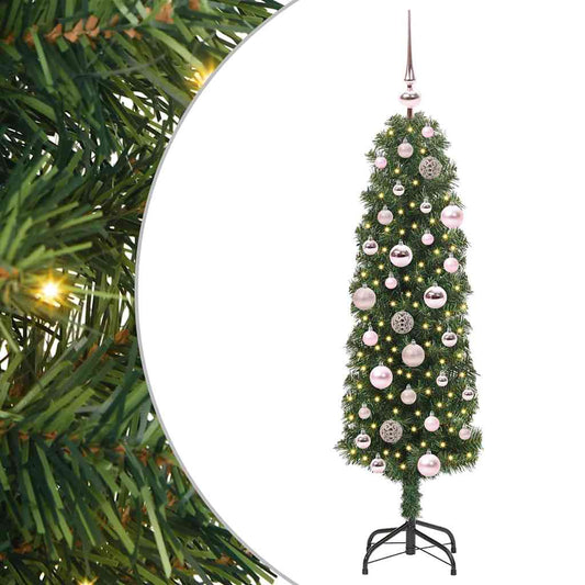 Artificial Christmas Tree with 150 LEDs with Stand Green 120 cm