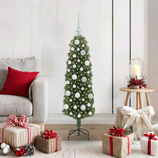 Artificial Christmas Tree with 150 LEDs with Stand Green 120 cm