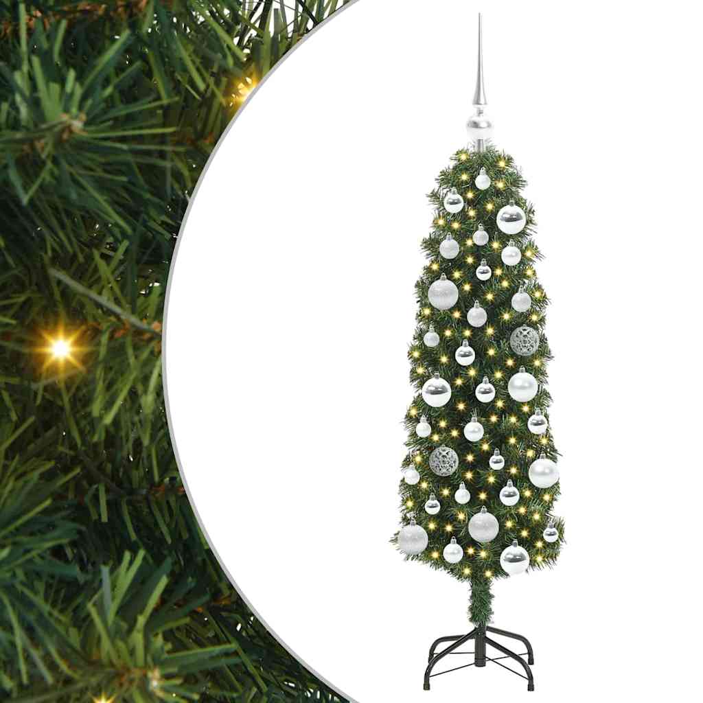 Artificial Christmas Tree with 150 LEDs with Stand Green 120 cm