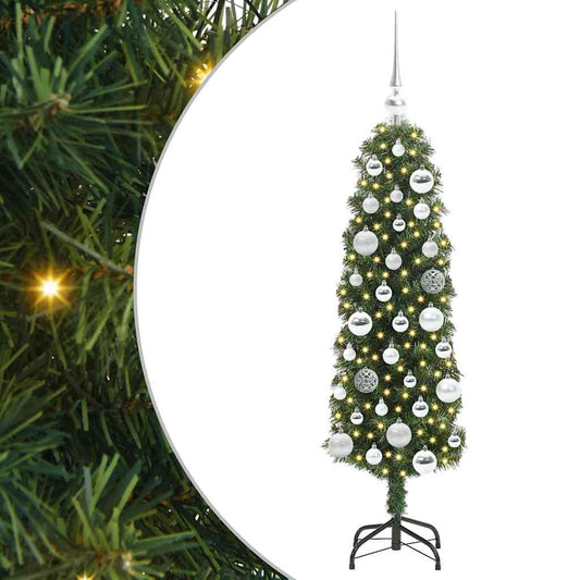 Artificial Christmas Tree with 150 LEDs with Stand Green 120 cm