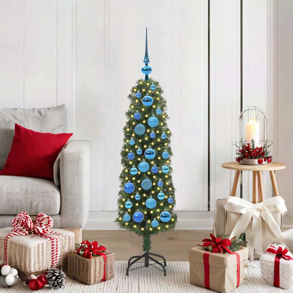 Artificial Christmas Tree with 150 LEDs with Stand Green 120 cm
