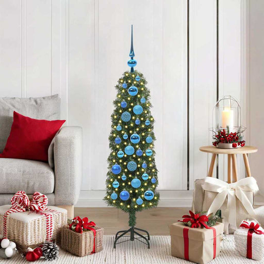 Artificial Christmas Tree with 150 LEDs with Stand Green 120 cm