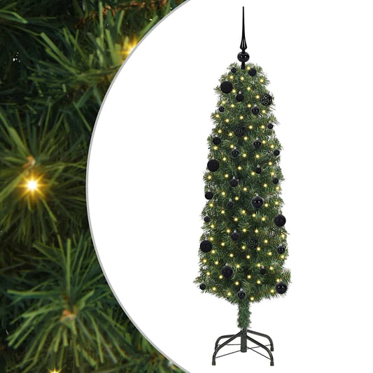 Artificial Christmas Tree with 150 LEDs with Stand Green 150 cm