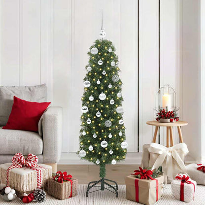 Artificial Christmas Tree with 150 LEDs with Stand Green 150 cm