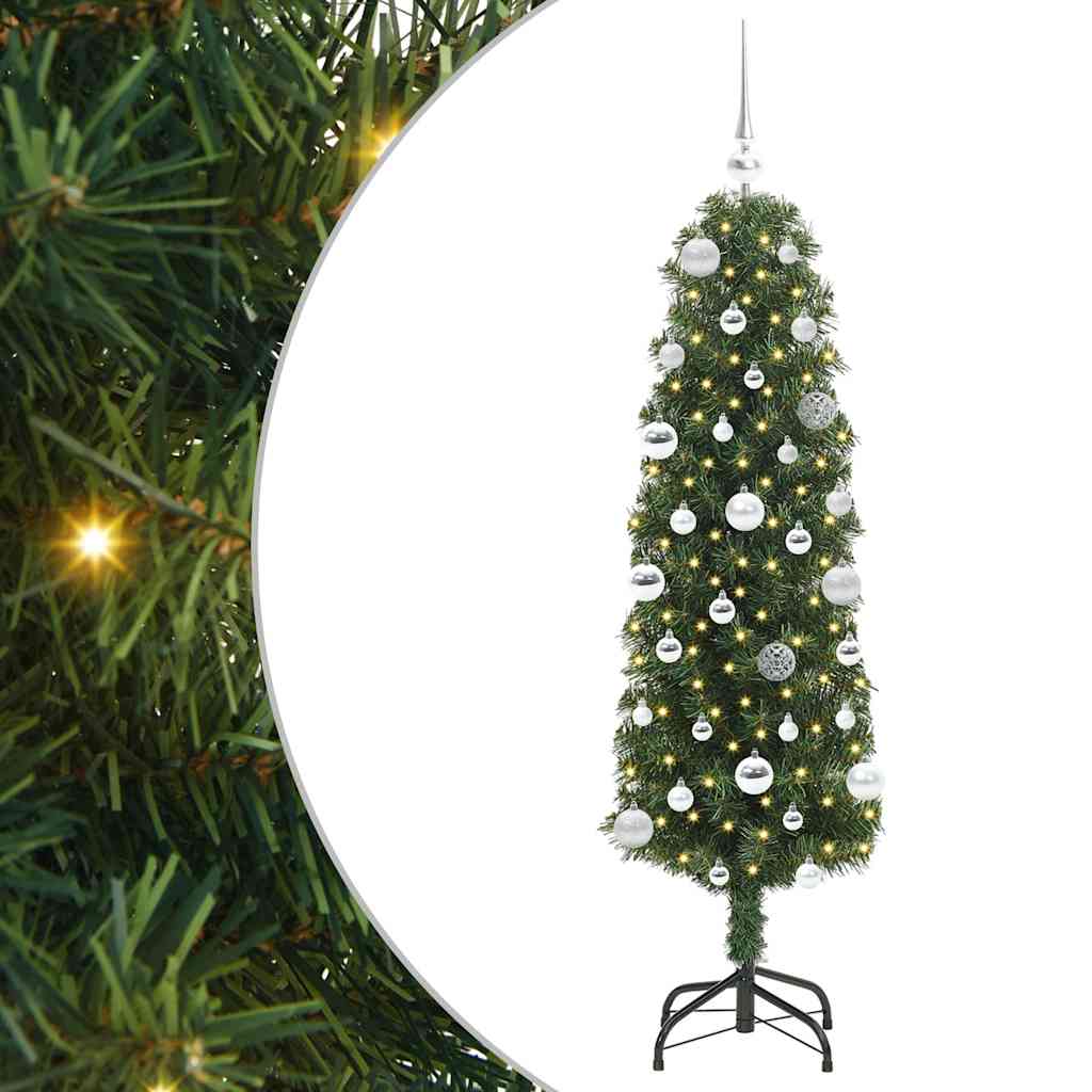 Artificial Christmas Tree with 150 LEDs with Stand Green 150 cm
