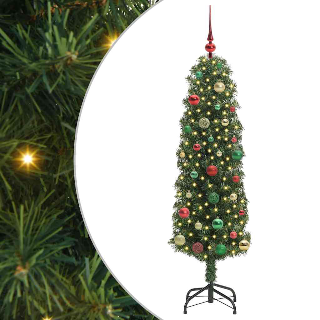 Artificial Christmas Tree with 150 LEDs with Stand Green 150 cm