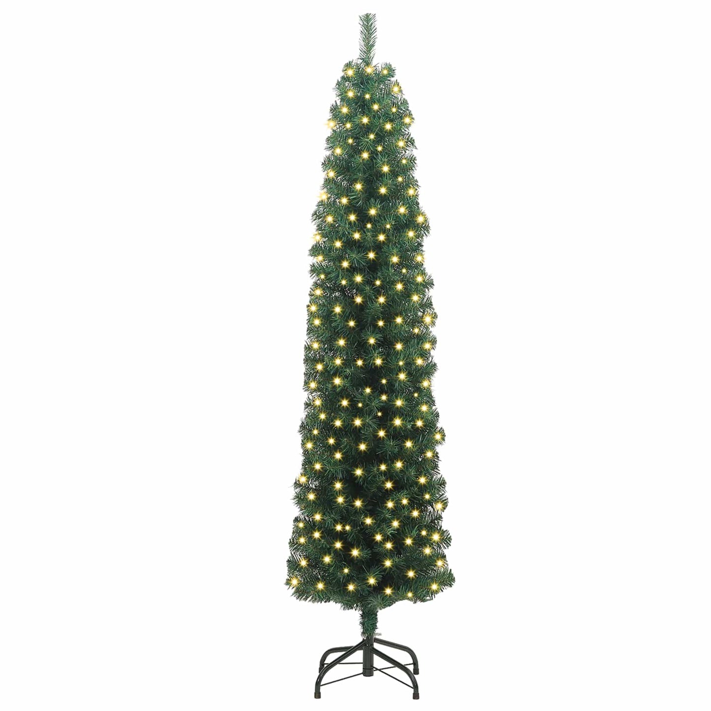 Artificial Christmas Tree with 300 LEDs with Stand Green 180 cm