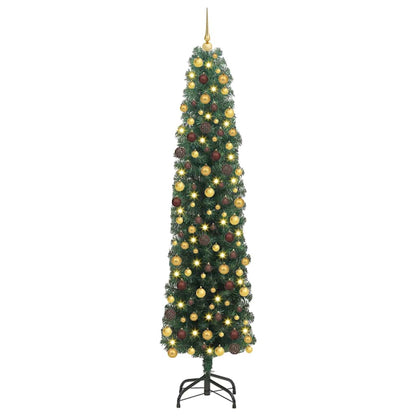 Artificial Christmas Tree with 300 LEDs with Stand Green 180 cm