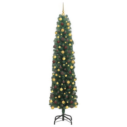 Artificial Christmas Tree with 300 LEDs with Stand Green 180 cm