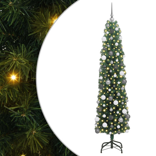 Artificial Christmas Tree with 300 LEDs with Stand Green 180 cm