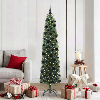 Artificial Christmas Tree with 300 LEDs with Stand Green 180 cm