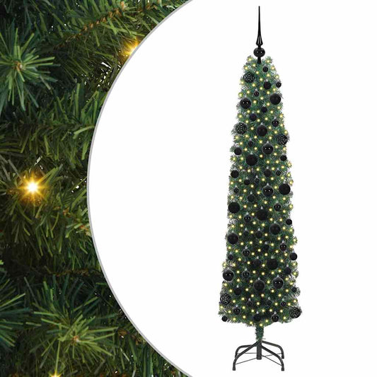 Artificial Christmas Tree with 300 LEDs with Stand Green 180 cm