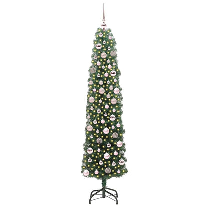 Artificial Christmas Tree with 300 LEDs with Stand Green 180 cm